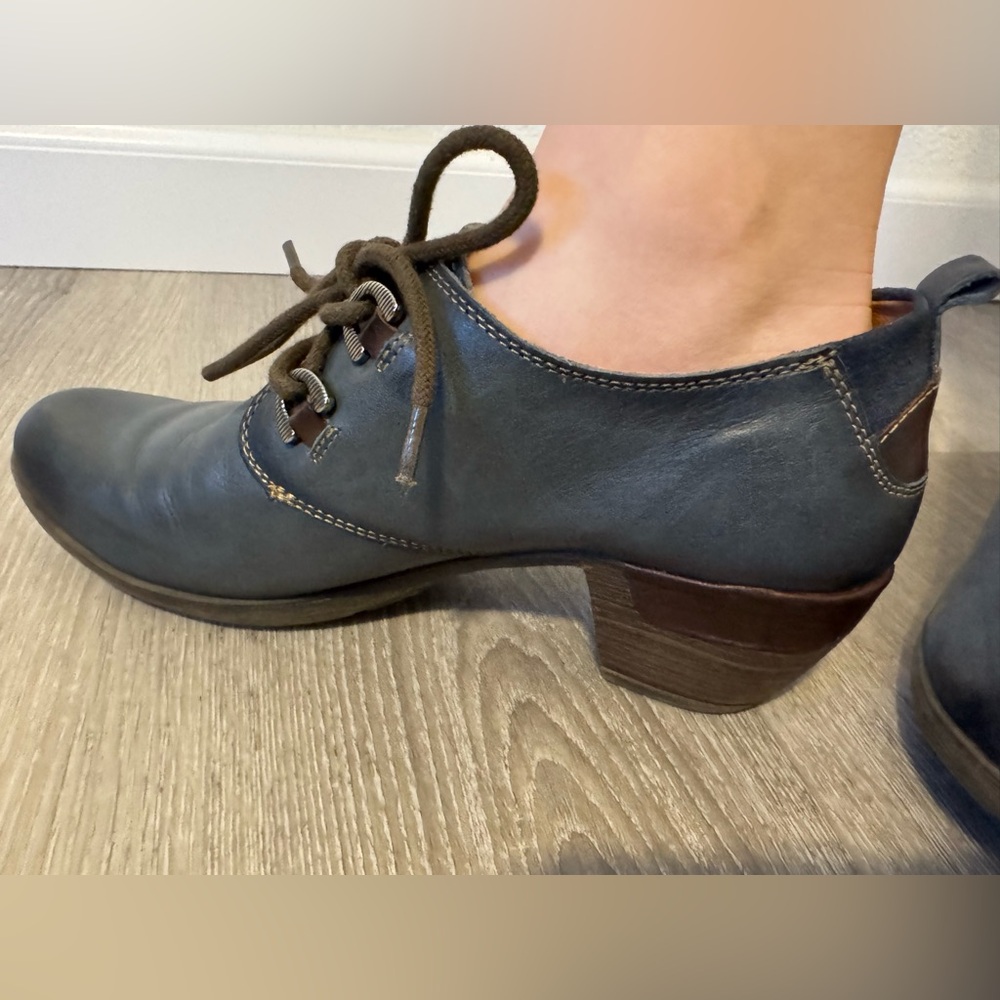 PIKOLINOS Blue Leather Lace-Up Ankle Booties - Picture 6 of 6